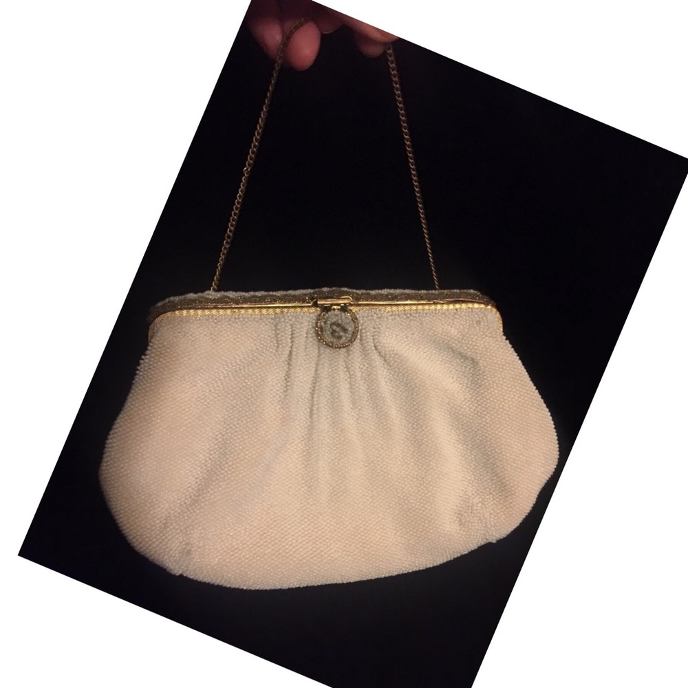 1920s Altman et Fils mint* glass beaded bag - Picture 3 of 8